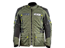 Мотокуртка ткань FSD TESLA black/green L