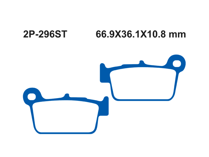 Тормозные колодки NISSIN 2P-296ST