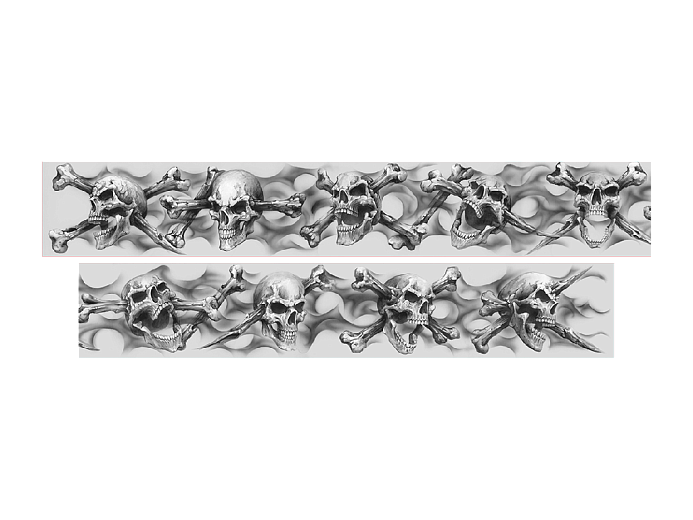 LETHAL THREAT Наклейка SKULL N BONES PANEL LT&RT