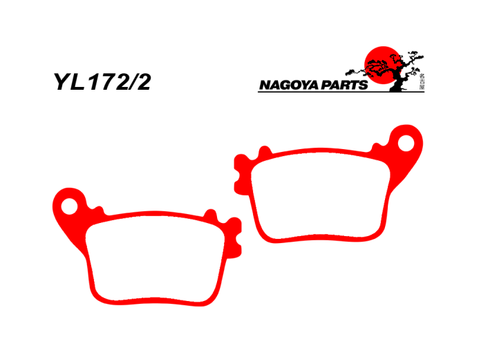 NAGOYA PARTS Тормозные колодки  YL174