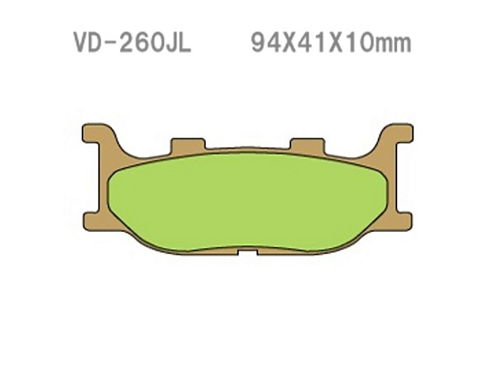 VESRAH Тормозные колодки VD-260JL