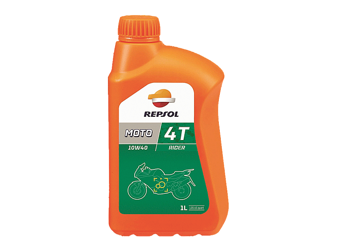REPSOL Масло RIDER 4T 10W-40 1L минеральное
