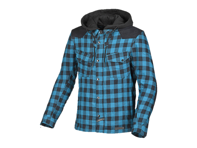 Рубашка MACNA INLAND синяя клетка S