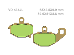 VESRAH Тормозные колодки VD-434JL