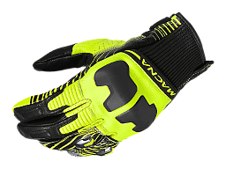 Мотоперчатки MACNA ULTRAXX черно/салатовые L