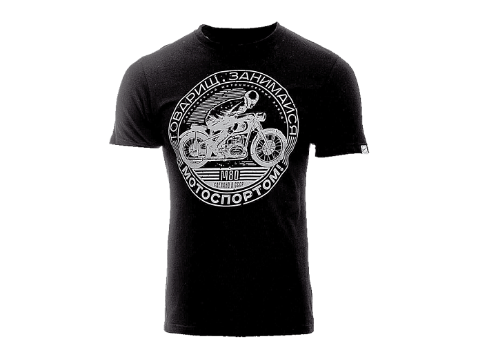 VolgaWear Футболка Мотоспорт мужская черная XL