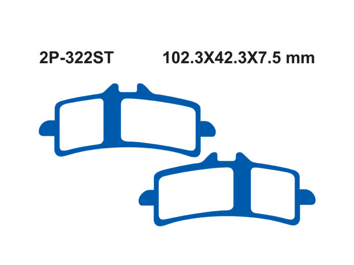 Тормозные колодки NISSIN 2P-322ST