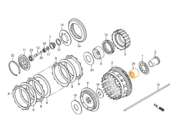 HONDA Подшипник 91024-MW3-671