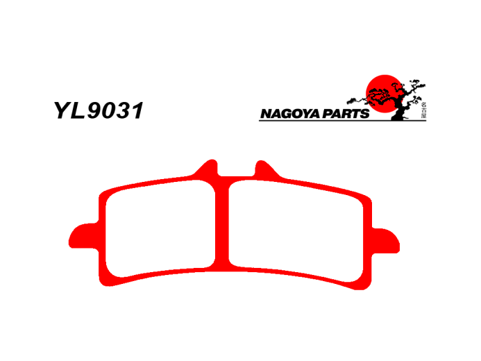 NAGOYA PARTS Тормозные колодки  YL9031