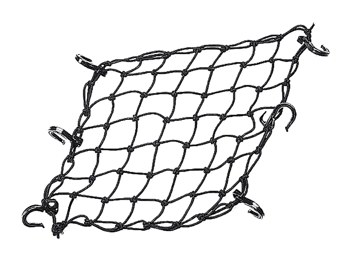 REXWEAR Багажная сетка черн.40*40см металич.крючки