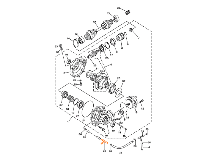 HISUN HS500ATV Тройник маслопровода 16542-102-0000
