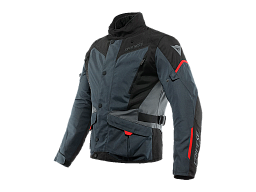 Мотокуртка ткань DAINESE TEMPEST D-DRY 80E EBONY/BLK/LAVA-RED 48