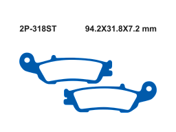Тормозные колодки NISSIN 2P-318ST