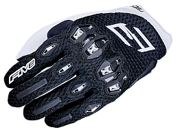 Мотоперчатки FIVE STUNT EVO 2 AIRFLOW женские черно/белые 8/S