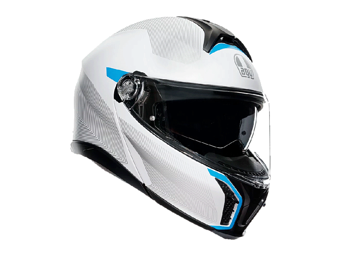 Мотошлем AGV TOURMODULAR FREQUENCY LIGHT GREY/BLUE S