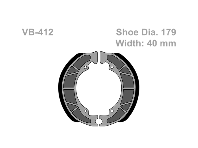 VESRAH   Тормозные колодки VB 412