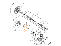 HISUN HS500ATV Защита переднего торм.диска