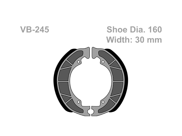 VESRAH   Тормозные колодки VB 245