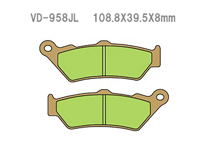 VESRAH Тормозные колодки VD-958JL (256)