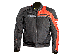 Мотокуртка ткань FSD DARIO black/red L