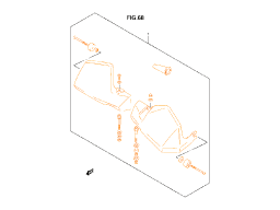 Б.У. SUZUKI DL650 Защита на руль (без крепежа) 57300-27831-291