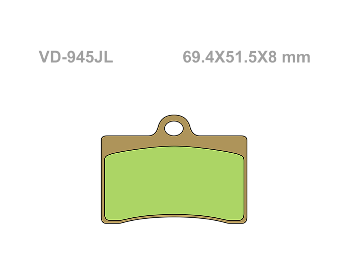VESRAH Тормозные колодки VD-945JL