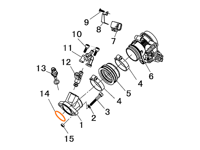 HISUN HS500ATV O-Ring 44*2