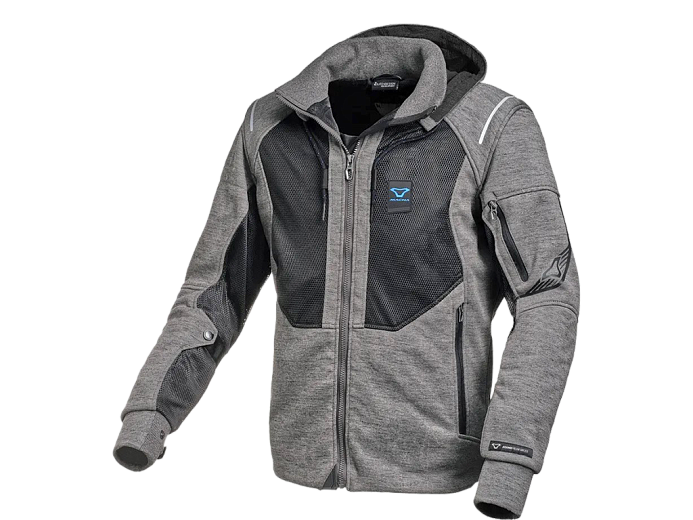 Мотокуртка MACNA BREEZE ткань серо-черная S
