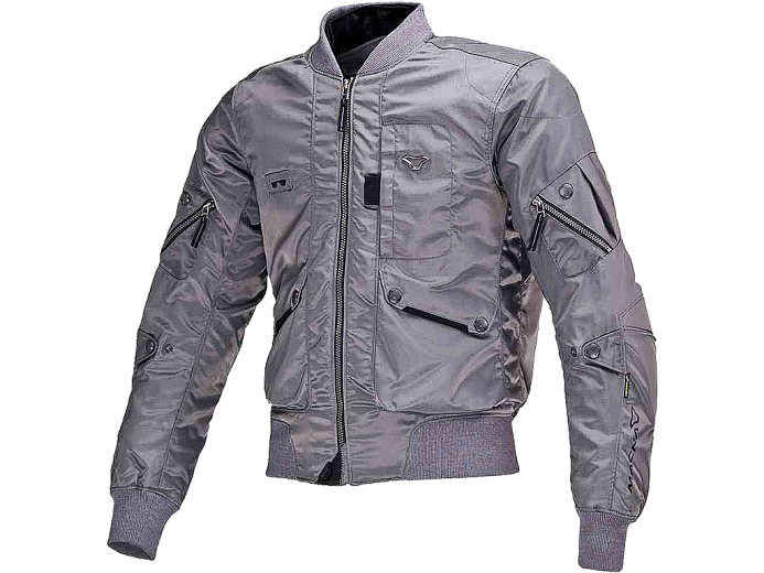 Мотокуртка MACNA BASTIC ткань светло-серая L