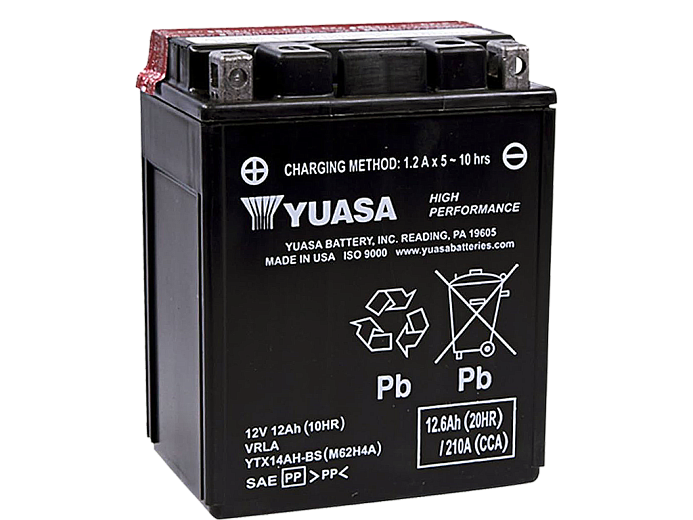 YUASA   Аккумулятор  YTX14AH-BS с электролитом