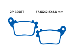 Тормозные колодки NISSIN 2P-320ST