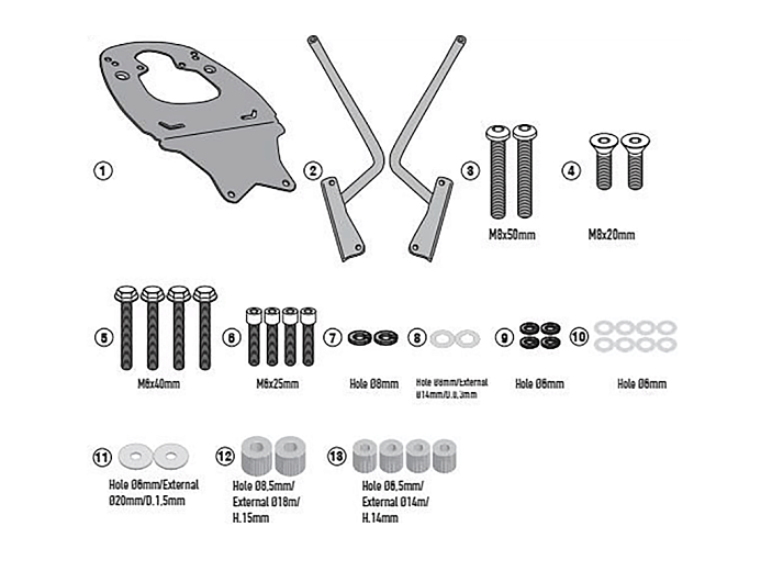 KAPPA Крепеж кофра KTM 390 ADVENTURE 20-