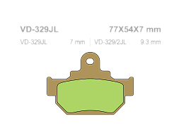 VESRAH Тормозные колодки VD-329JL