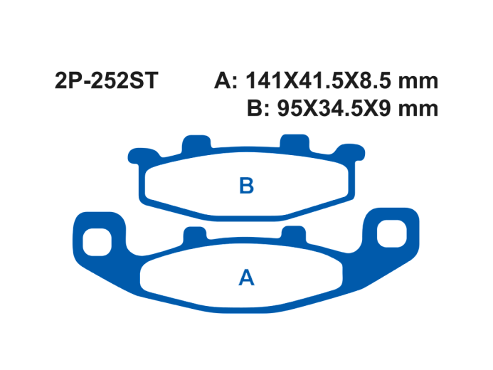 Тормозные колодки NISSIN 2P-252ST