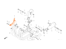 HONDA Х4 97-99 Накладка глушителя  18315-MAZ-004