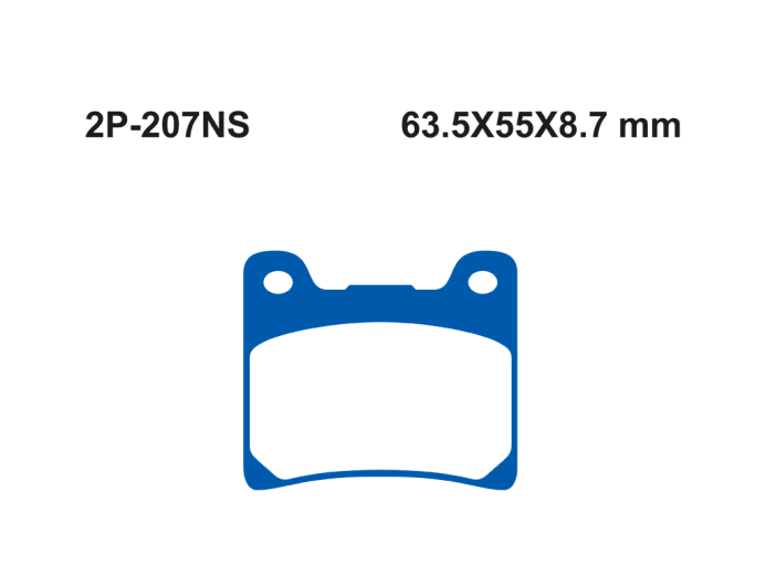 Тормозные колодки NISSIN 2P-207NS