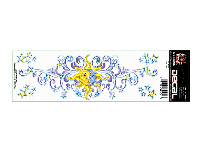 LETHAL THREAT Наклейка SUN&MOON 3*10IN