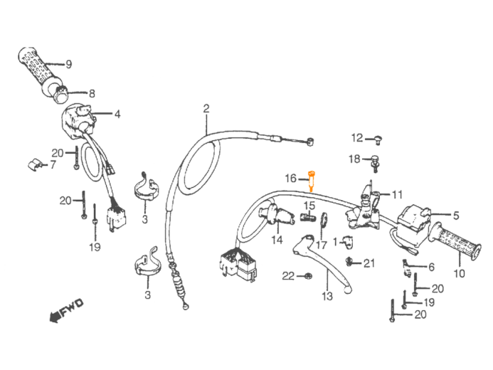 HONDA Болт рычага 90113-438-000