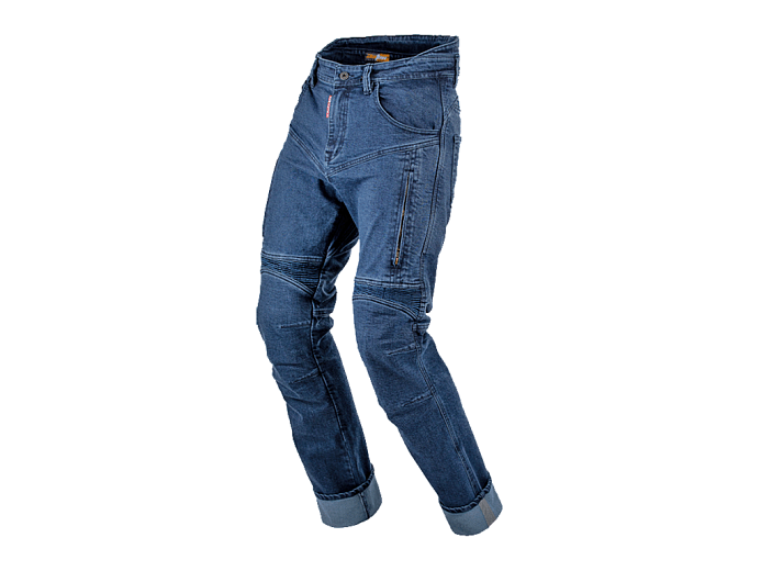 STARKS Мотоджинсы SAVAGE мужские Slim fit стрейч синий 38