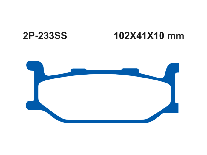 Тормозные колодки NISSIN 2P-233SS