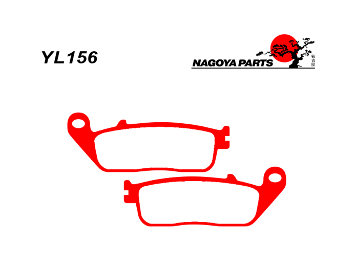 NAGOYA PARTS Тормозные колодки  YL156