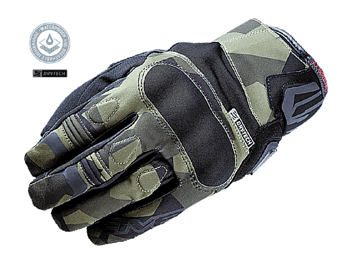 Мотоперчатки FIVE BOXER WP camo army Drytech 10/L