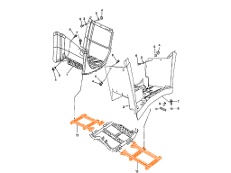 HISUN HS500ATV Front footrest bracket assy 5416A-107C-0000
