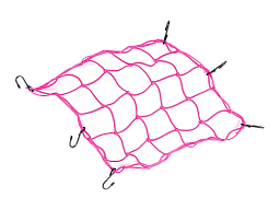 STARKS Сетка багажная NET розовый