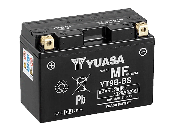 YUASA   Аккумулятор  YT9B-BS(9B4) с электролитом