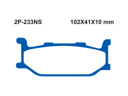Тормозные колодки NISSIN 2P-233NS
