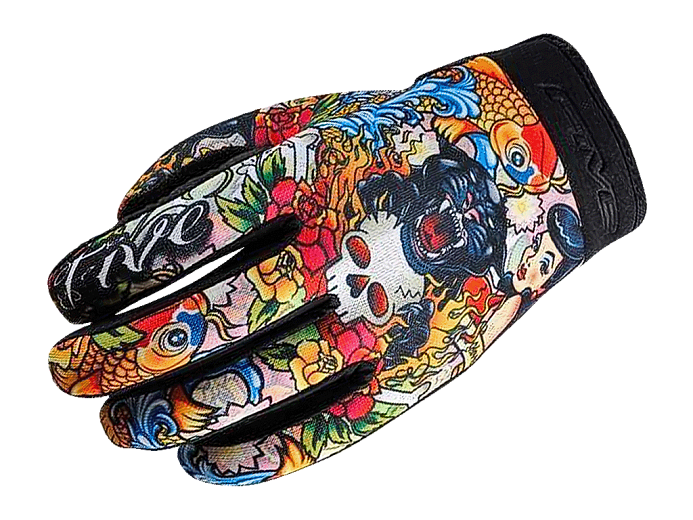 Мотоперчатки кроссовые FIVE PLANET FASHOIN tattoo cougar 12/XXL