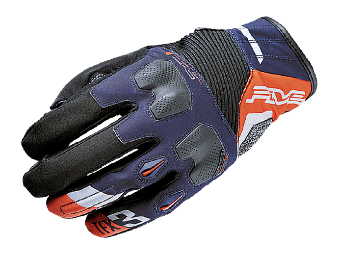 Мотоперчатки FIVE TFX3 сине/красные 8/S