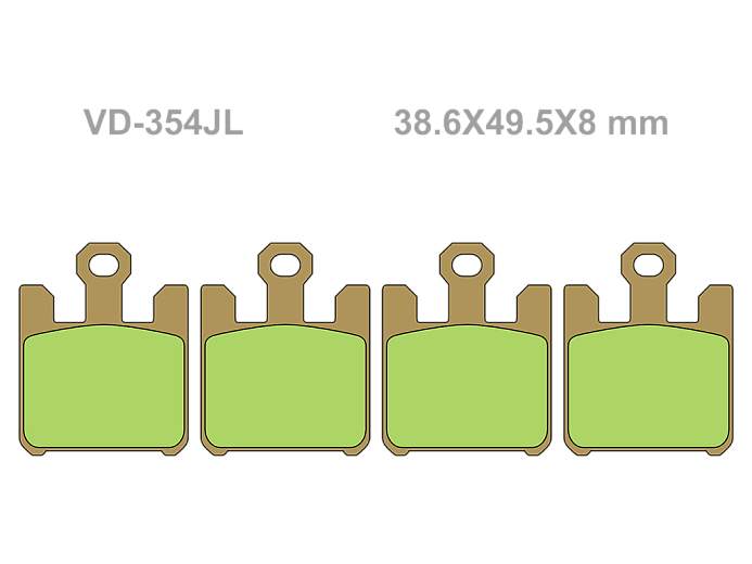 VESRAH Тормозные колодки VD-354JL
