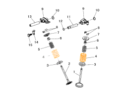 HISUN HS500ATV-2 Пружина клапана 14751-002-0000